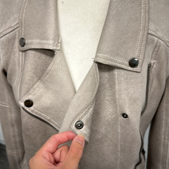 NWT MARRAKECH SNAKE EMBOSSED MOTO JACKET - Picture 2 of 7